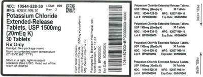 Label 1500mg 30ct (Label Potassium Chloride Tabs 1500mg Bpi(10544 528 30) Watson(62037 999 10) Rev2)